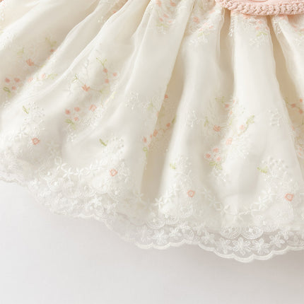 Toddler Girls Sweet Pink Elegant Princess Mesh Dress