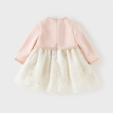 Toddler Girls Sweet Pink Elegant Princess Mesh Dress