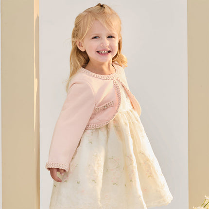 Toddler Girls Sweet Pink Elegant Princess Mesh Dress