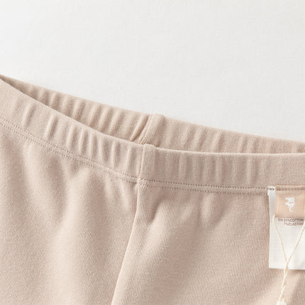 Toddler Girls Pink/Light Grey Comfortable Versatile Leggings