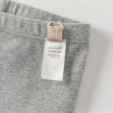 Toddler Girls Pink/Light Grey Comfortable Versatile Leggings