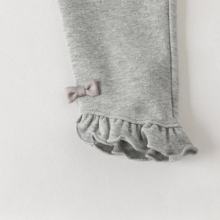 Toddler Girls Pink/Light Grey Comfortable Versatile Leggings