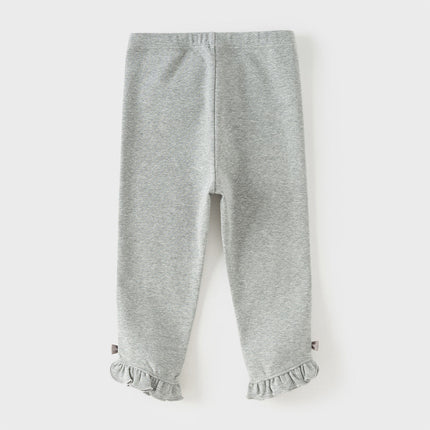 Toddler Girls Pink/Light Grey Comfortable Versatile Leggings