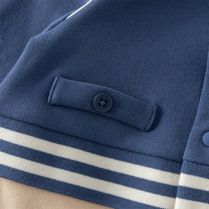 Baby Boys Blue Long Sleeve Casual Rompers