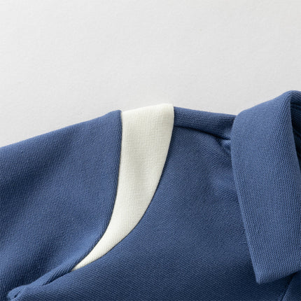 Baby Boys Blue Long Sleeve Casual Rompers