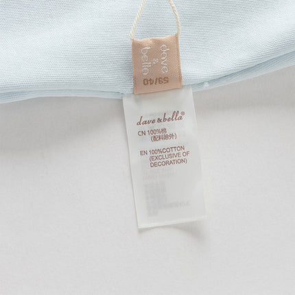 Baby Boys Cute Bear Light Blue Soft Cotton Rompers