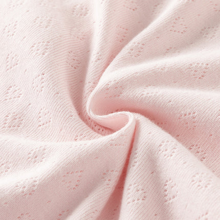 Baby Girls Sweet Pink Breathable Cotton Soft Indoor Rompers