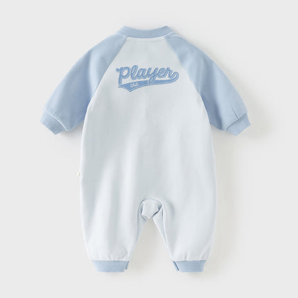 Baby Boys/Girls Blue/Pink Turtle Long Sleeve Breathable Rompers