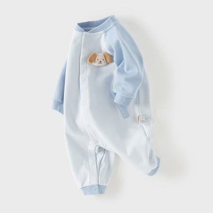 Baby Boys/Girls Blue/Pink Turtle Long Sleeve Breathable Rompers