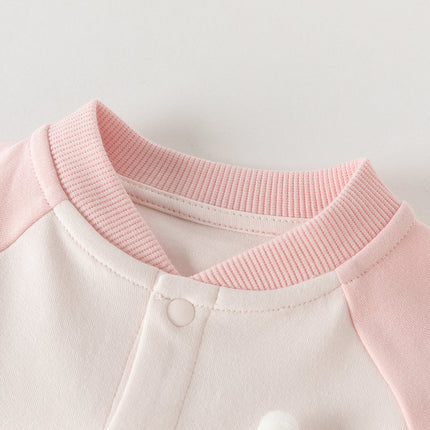 Baby Boys/Girls Blue/Pink Turtle Long Sleeve Breathable Rompers