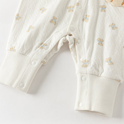 Baby Girls/Boys Summer Bear Print Comfortable Cotton Rompers