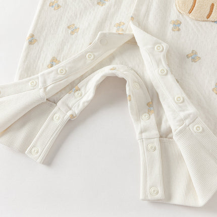 Baby Girls/Boys Summer Bear Print Comfortable Cotton Rompers