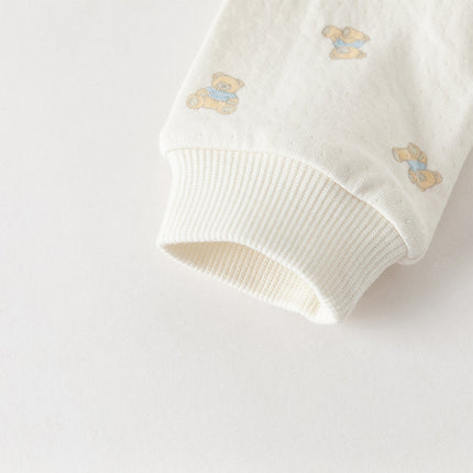 Baby Girls/Boys Summer Bear Print Comfortable Cotton Rompers