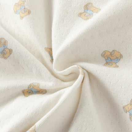 Baby Girls/Boys Summer Bear Print Comfortable Cotton Rompers