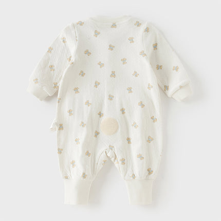 Baby Girls/Boys Summer Bear Print Comfortable Cotton Rompers