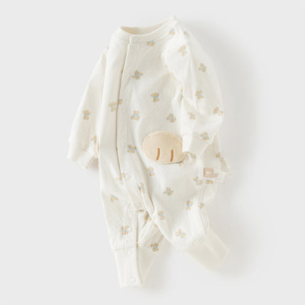 Baby Girls/Boys Summer Bear Print Comfortable Cotton Rompers
