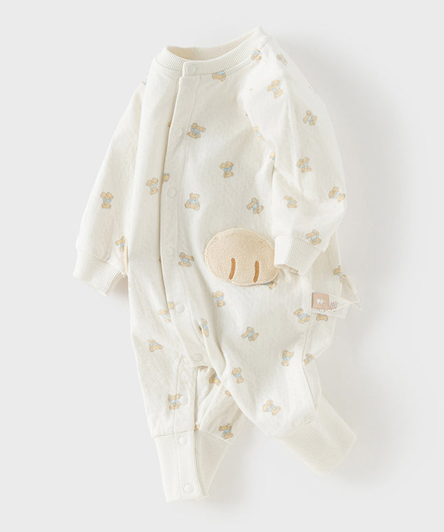 Baby Girls/Boys Summer Bear Print Comfortable Cotton Rompers