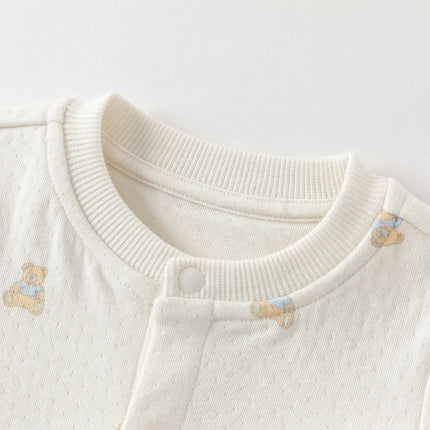 Baby Girls/Boys Summer Bear Print Comfortable Cotton Rompers