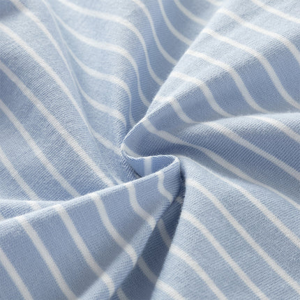 Baby Boys Stylish Blue White Striped Cute Puppy Soft Cotton Rompers