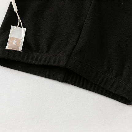 Toddler Girls Sweet Black/Apricot Stretchable Slim Leggings