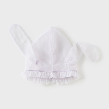 Toddler Girls Elegant Purple Stylish Mesh Dress(hat)