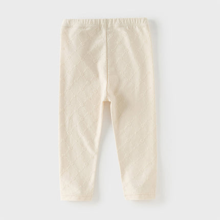 Toddler Girls Light Grey/Apricot Cute Rabbit Versatile Slim Leggings
