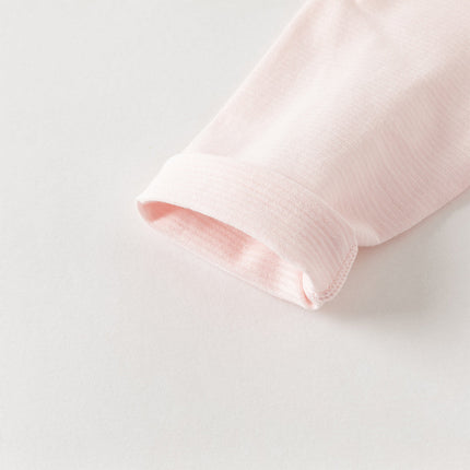 Baby Girls/Boys Summer Green/Light Pink Breathable Cotton Soft Rompers