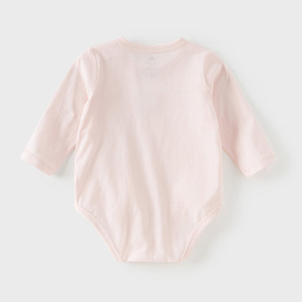 Baby Girls/Boys Summer Green/Light Pink Breathable Cotton Soft Rompers