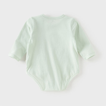Baby Girls/Boys Summer Green/Light Pink Breathable Cotton Soft Rompers