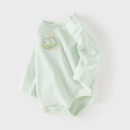 Baby Girls/Boys Summer Green/Light Pink Breathable Cotton Soft Rompers