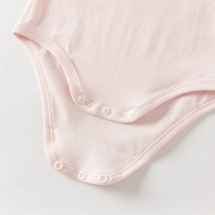 Baby Girls/Boys Summer Green/Light Pink Breathable Cotton Soft Rompers