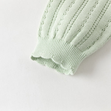 Toddler Girls Cute Green Versatile Mesh Sweater Cardigans