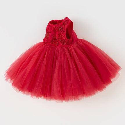 Kids Girls Summer Noble Reb/Pink Haute Couture Mesh Party