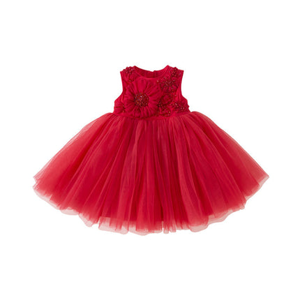 Kids Girls Summer Noble Reb/Pink Haute Couture Mesh Party