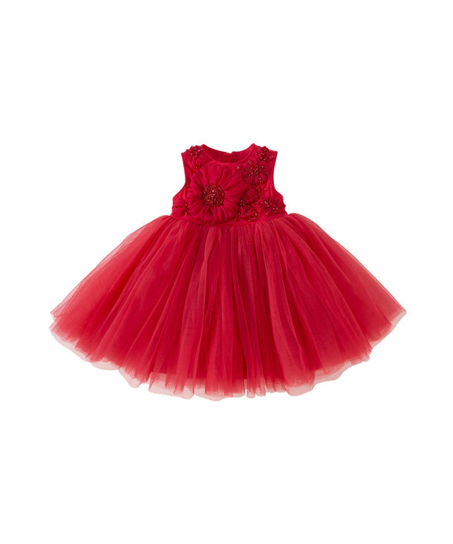Kids Girls Summer Noble Reb/Pink Haute Couture Mesh Party