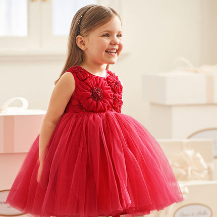 Kids Girls Summer Noble Reb/Pink Haute Couture Mesh Party