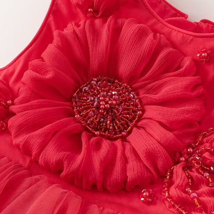 Kids Girls Summer Noble Reb/Pink Haute Couture Mesh Party