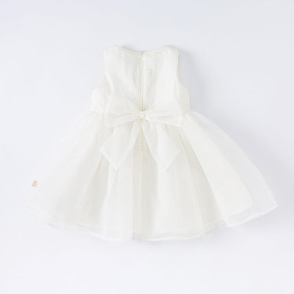Summer Toddler Girls White Lace Princess Dress