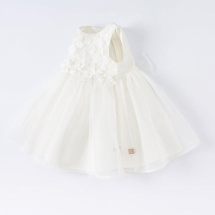 Summer Toddler Girls White Lace Princess Dress