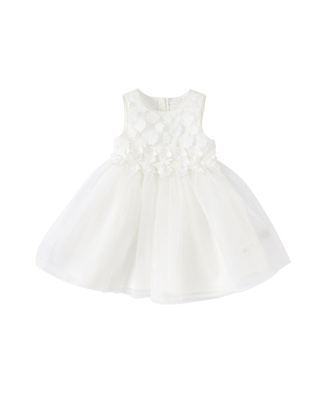 Summer Toddler Girls White Lace Princess Dress