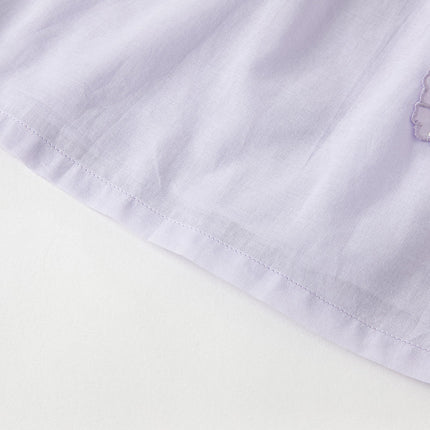 Girls Summer Cotton Light Purple Butterfly Sleeveless Princess Dress