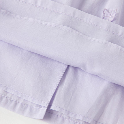 Girls Summer Cotton Light Purple Butterfly Sleeveless Princess Dress