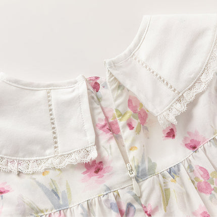 Toddler Girls Summer Floral Print Sweet Casual Sleeveless Vest Dress