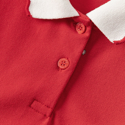 Toddler Girl Summer Cotton Red/Pink Polo Princess Dress