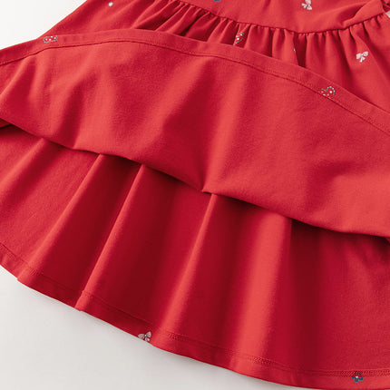 Toddler Girl Summer Cotton Red/Pink Polo Princess Dress