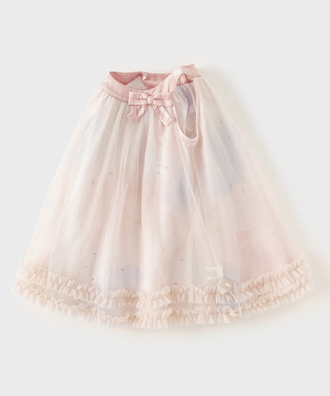 Girls Summer Pink Sleeveless A-line Princess Dress