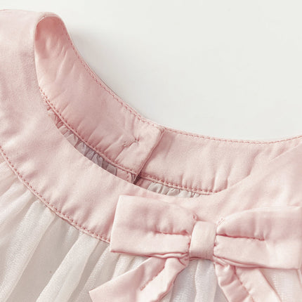 Girls Summer Pink Sleeveless A-line Princess Dress