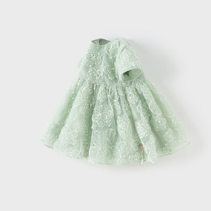 Girls Summer Green Meah Cute Birthday Dress