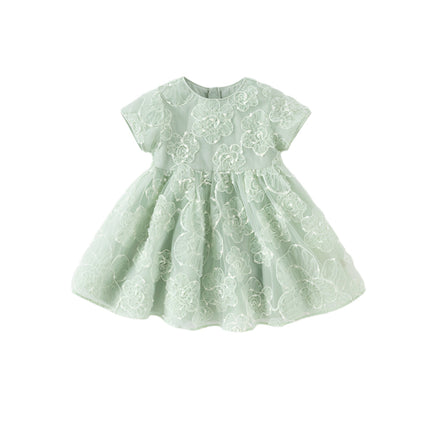 Girls Summer Green Meah Cute Birthday Dress
