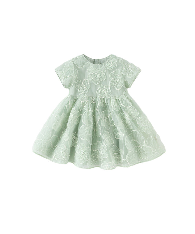 Girls Summer Green Meah Cute Birthday Dress